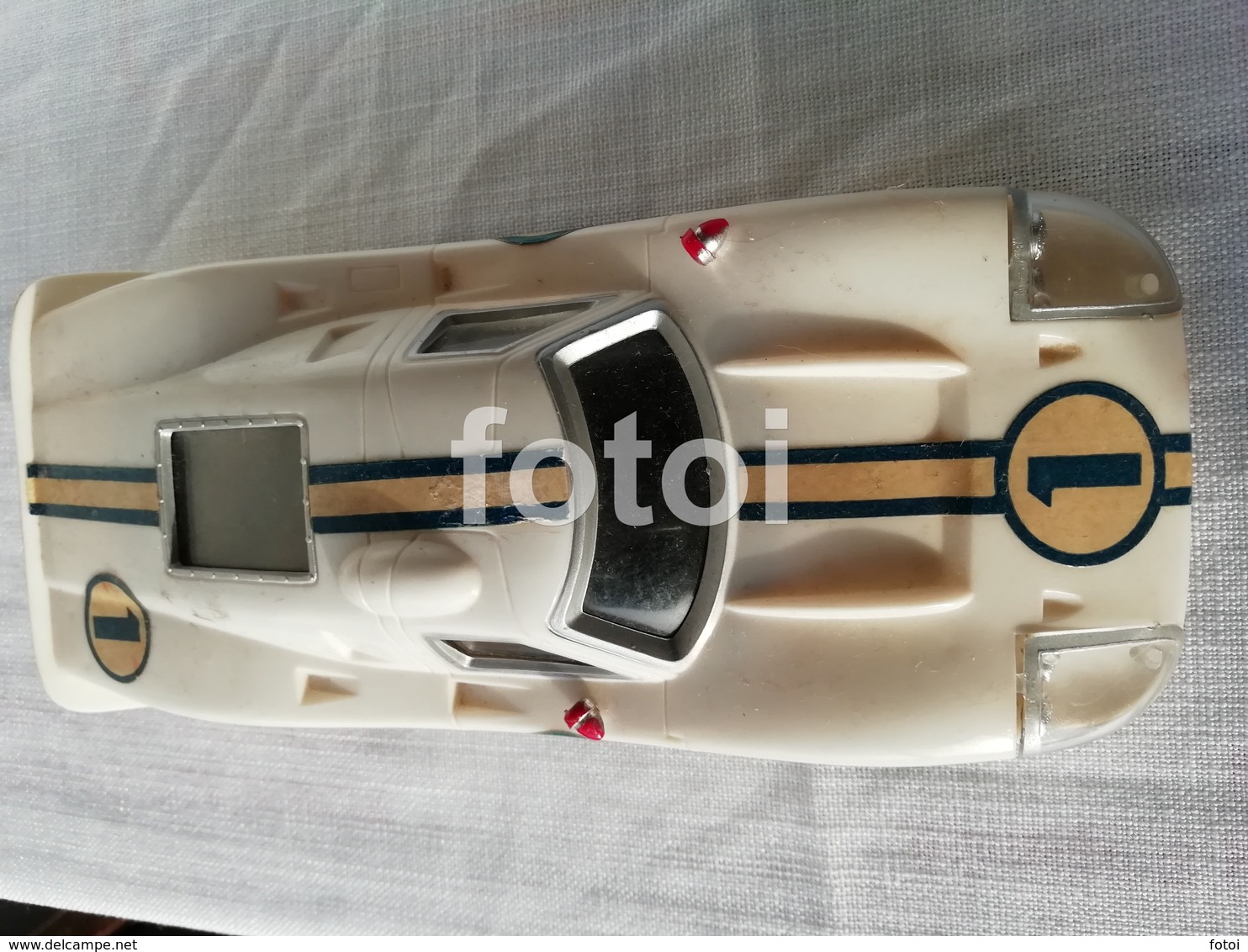 OLD FORD GT40 RACING CAR PLASTIC BATTERY OPERATED AMAZE A MATICS HASBRO HONG KONG  1/24 - Sonstige & Ohne Zuordnung