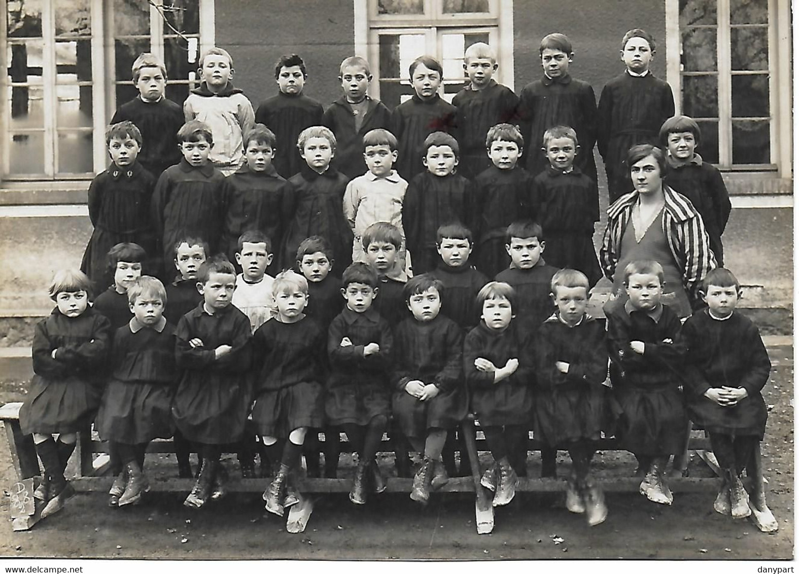 95 - VAL D'OISE - PIERRELAYE -  PHOTO D' ECOLE -  CLASSE DE MADEMOISELLE PATOUILLE 1910/30 - PHOTO. CHAPUIS - Pierrelaye