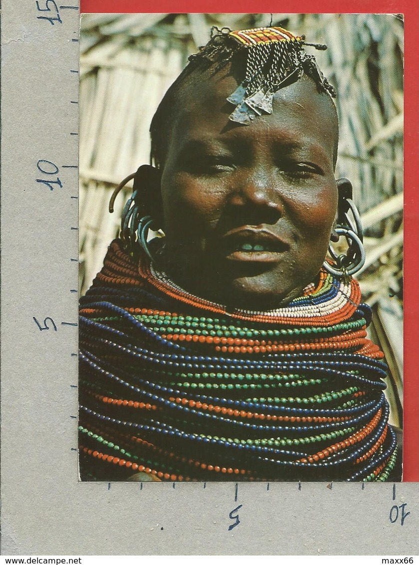 CARTOLINA VG KENIA - Tribe Of Kenya - Turkana Girls - 10 X 15 - 1980 - Kenia