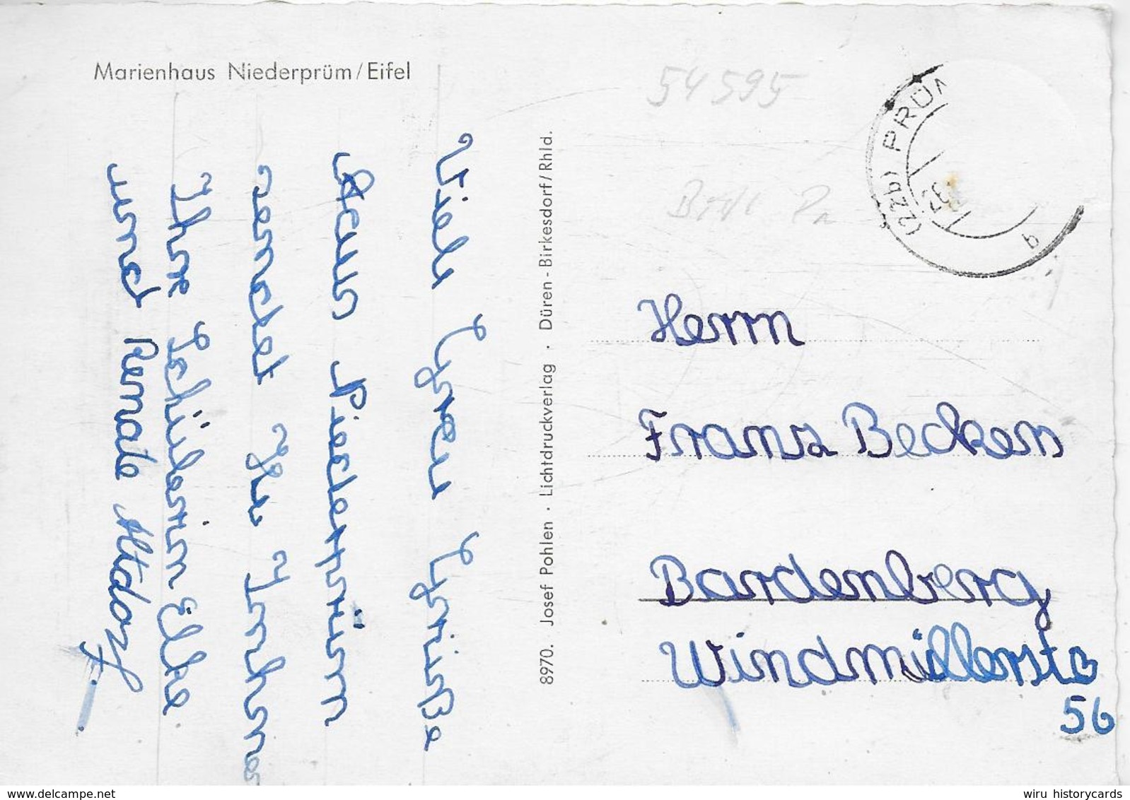 AK 0412  Niederprüm ( Eifel ) - Marienhaus / Verlag Pohlen Um 1950-60 - Prüm
