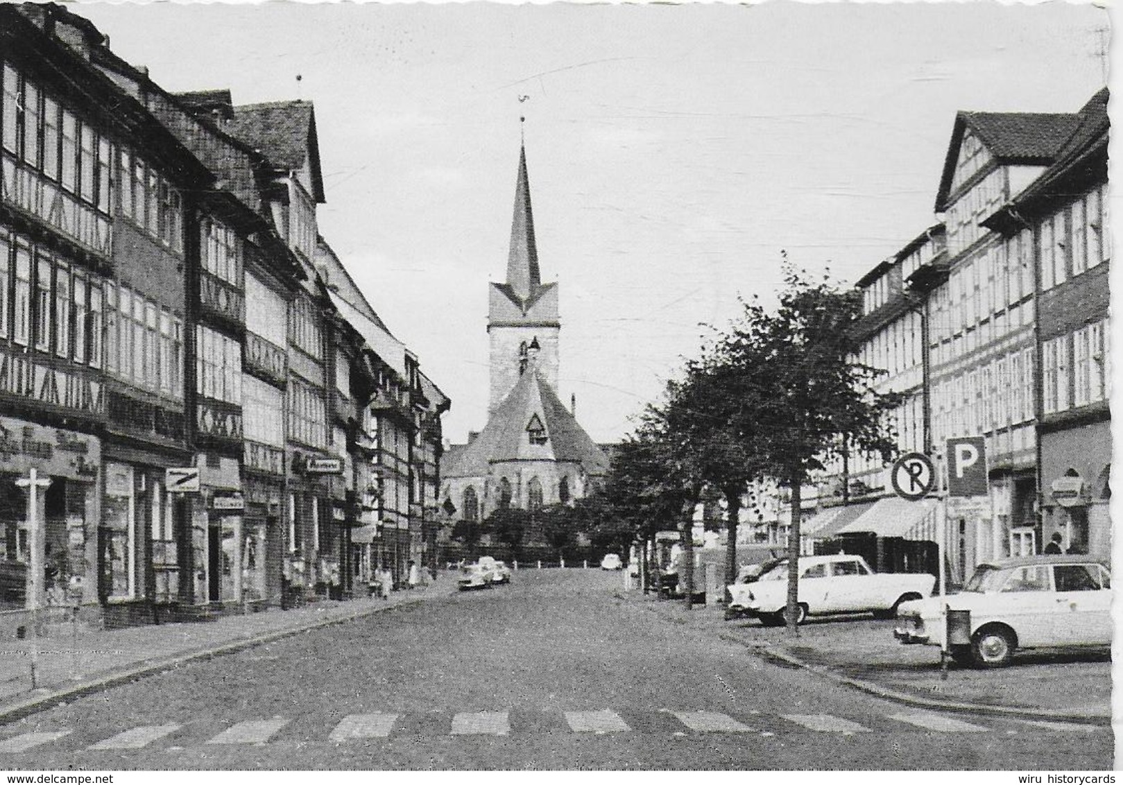 AK 0412  Duderstadt - Marktstrasse Mit St. Servatius-Kirche / Verlag Matzka Um 1950-60 - Duderstadt