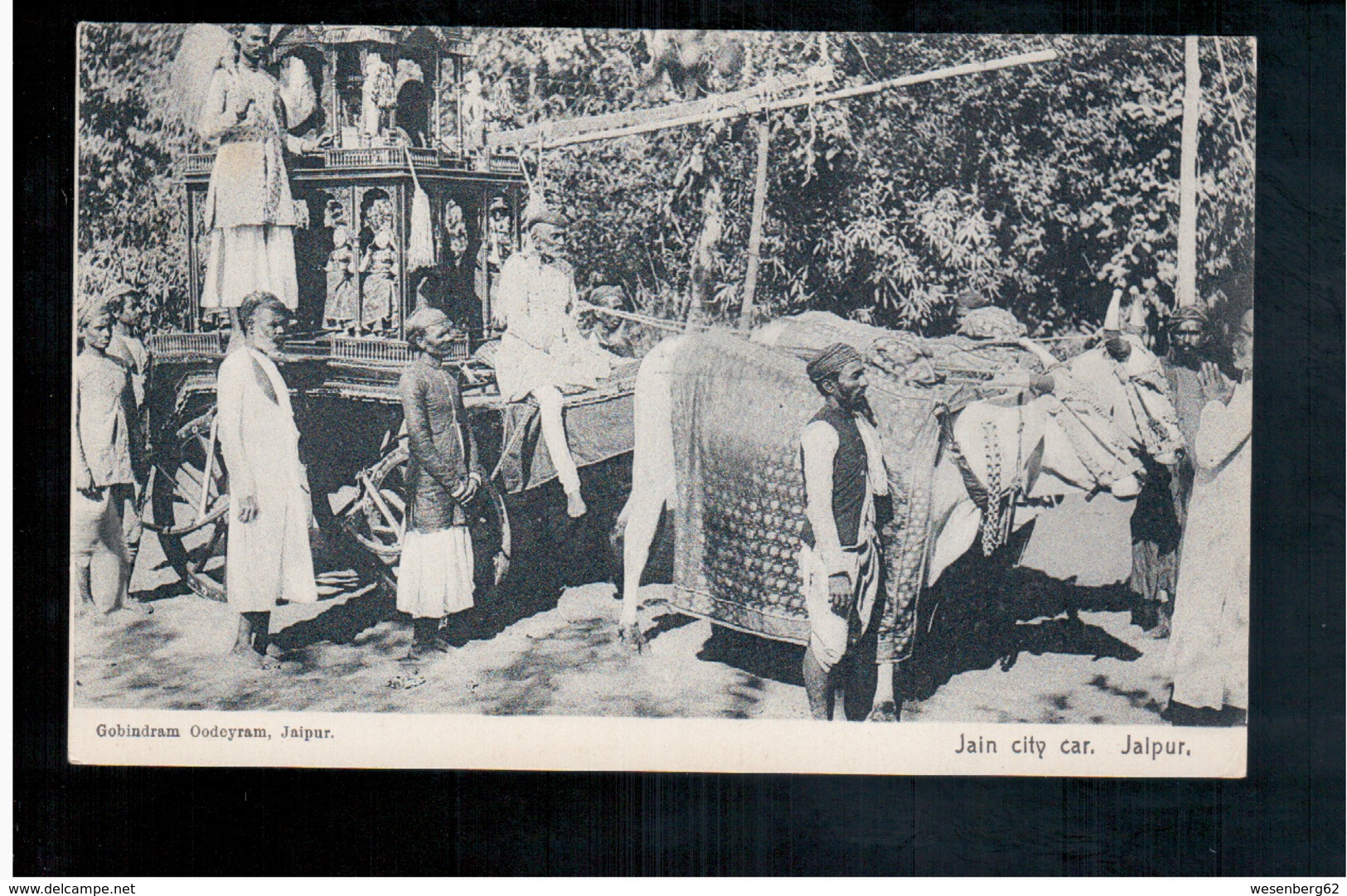 INDIA Jain City Car, Jaipur Ca 1910 Old Postcard - Indien