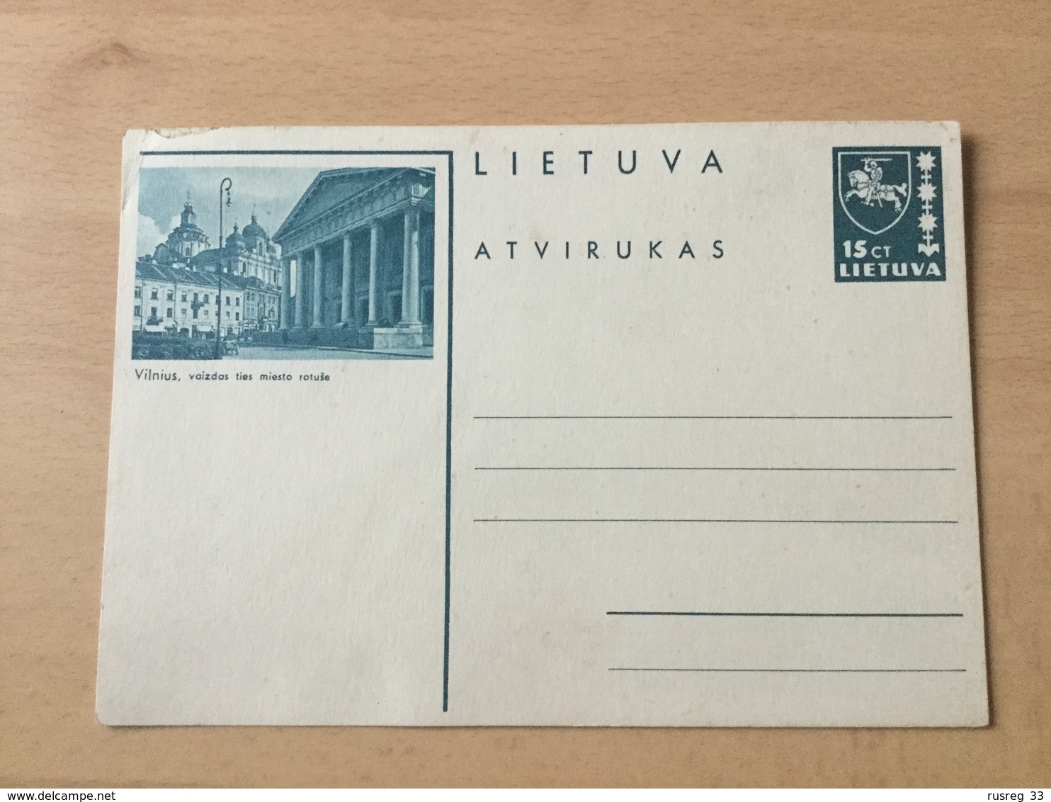 GÄ30266 Litauen Ganzsache Stationery Entier Postal P 29/07 Vilnius - Litauen