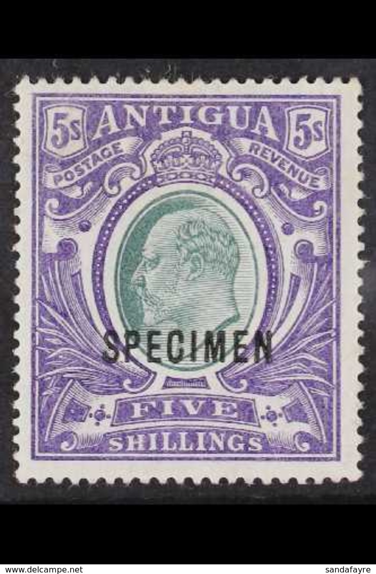 1903-07 (wmk CC) KEVII 5s Grey-green And Violet With "SPECIMEN" Overprint, SG 40s, Fine Mint. Fresh And Attractive. For  - Autres & Non Classés