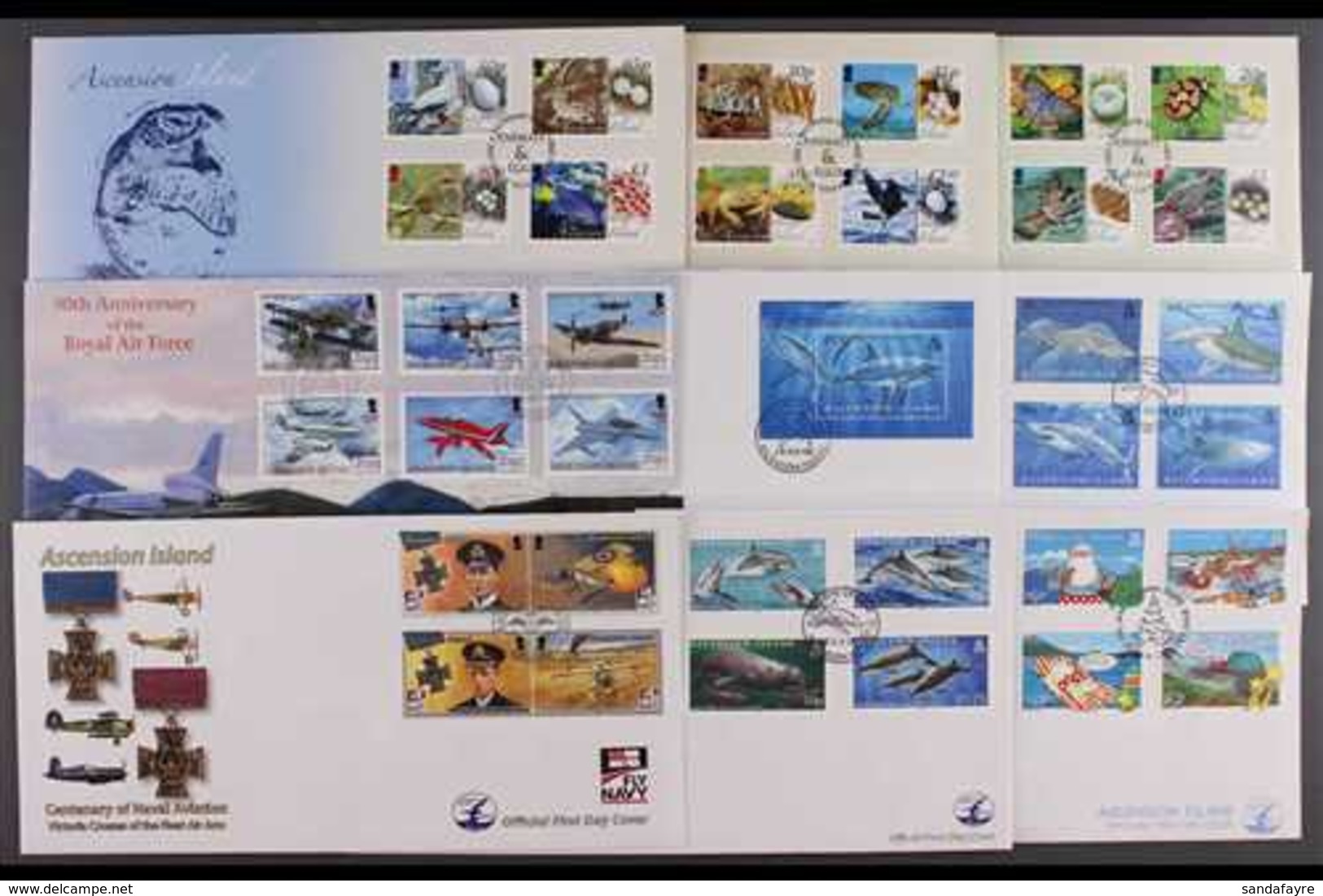 2008-11 FIRST DAY COVERS, All Different Range From 2008 Definitives To 2011 Red-billed Tropicbird. Clean, Fine & Unaddre - Ascension