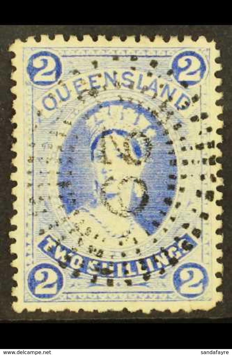 QUEENSLAND 1882-95 2s Bright Blue On Thick Paper, SG 157, Very Fine Used.  For More Images, Please Visit Http://www.sand - Sonstige & Ohne Zuordnung