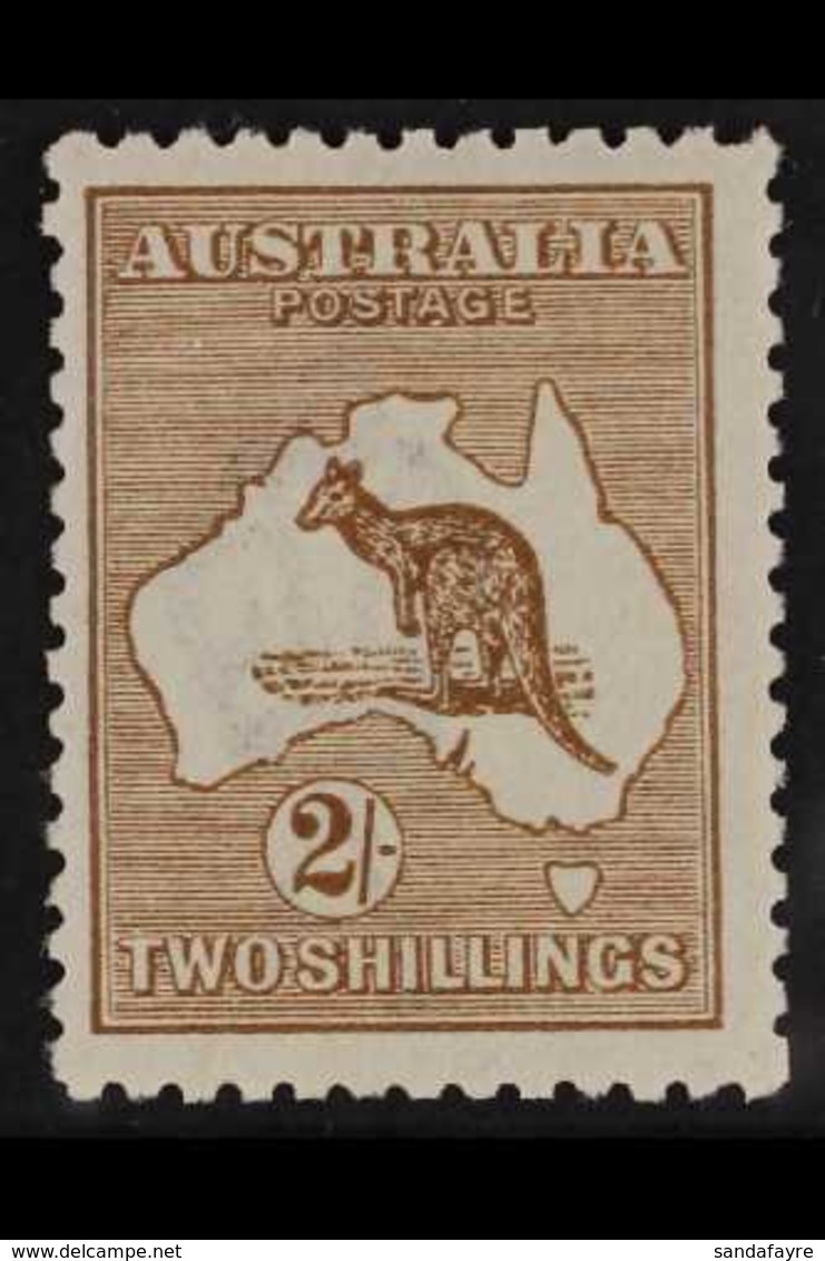 1915 2s Brown, Wmk Narrow Crown, Kangaroo, SG 41, Very Fine Mint. For More Images, Please Visit Http://www.sandafayre.co - Autres & Non Classés