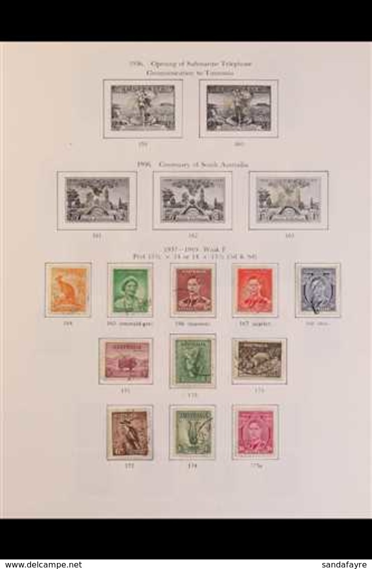 1937-1990 FINE USED COLLECTION SG Printed Album, Incl. 1937-49 Definitives To £1 (both Papers), 1937 NSW & 1940 Imperial - Autres & Non Classés