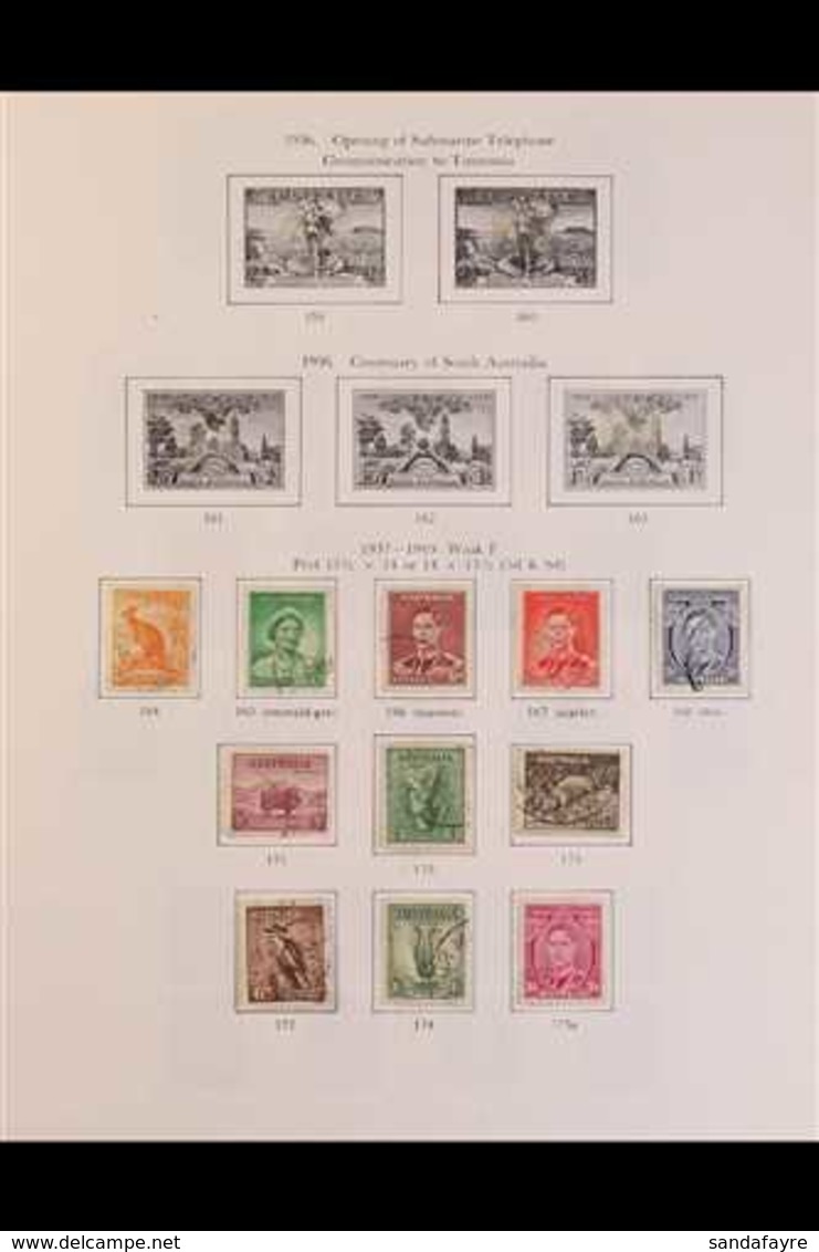 1937-1990 FINE USED COLLECTION SG Printed Album, Incl. 1937-49 Definitives To £1 (both Papers), 1937 NSW & 1940 Imperial - Sonstige & Ohne Zuordnung