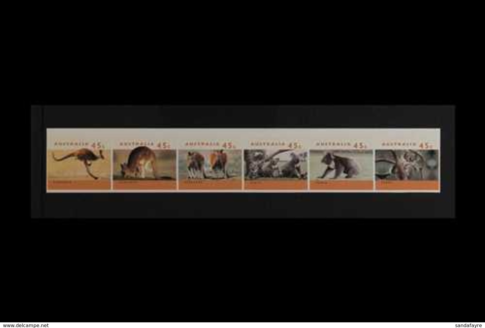 1994-97 IMPERF PLATE PROOFS 1994-97 Australian Wildlife Complete Set On Phosphorised Paper, SG 1453/1458, A Superb Leigh - Sonstige & Ohne Zuordnung