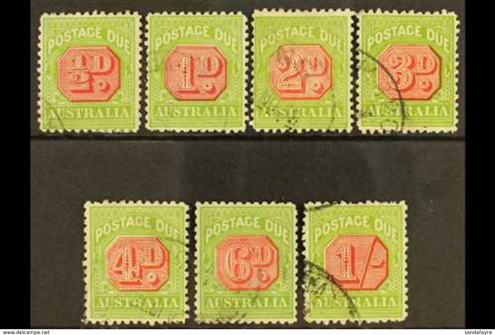 POSTAGE DUE 1931-36 Complete Perf 11 Set, SG D105/D111, Fine Used. (7 Stamps) For More Images, Please Visit Http://www.s - Other & Unclassified