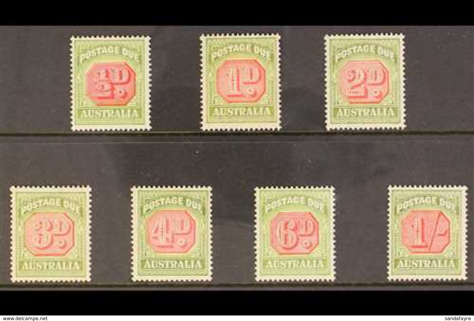 POSTAGE DUE 1938 C Of A Wmk Complete Set, SG D112/118, Never Hinged Mint (7 Stamps) For More Images, Please Visit Http:/ - Other & Unclassified