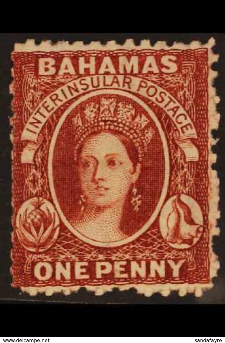 1863-7 1d Brown-lake, Wmk Crown CC, Perf.12½, SG 20, Few Blunt Perfs At Left, Never Hinged Mint, BP Basel Certificate Ac - Other & Unclassified