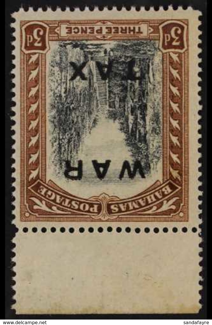 1919 (July) 3d Black & Brown "WAR TAX" Overprint With WATERMARK INVERTED AND REVERSED Variety, SG 105y, Never Hinged Min - Autres & Non Classés