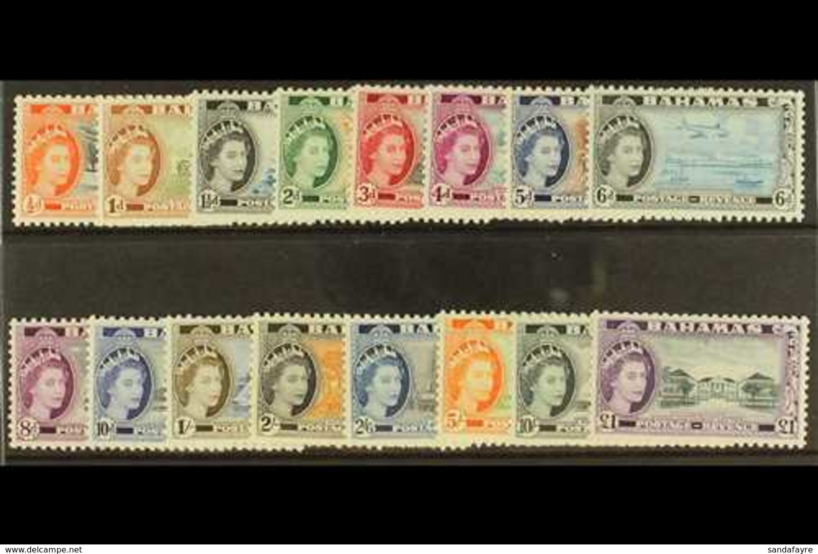 1954-63 Complete Set, SG 201/216, Fine Never Hinged Mint. (16 Stamps) For More Images, Please Visit Http://www.sandafayr - Sonstige & Ohne Zuordnung
