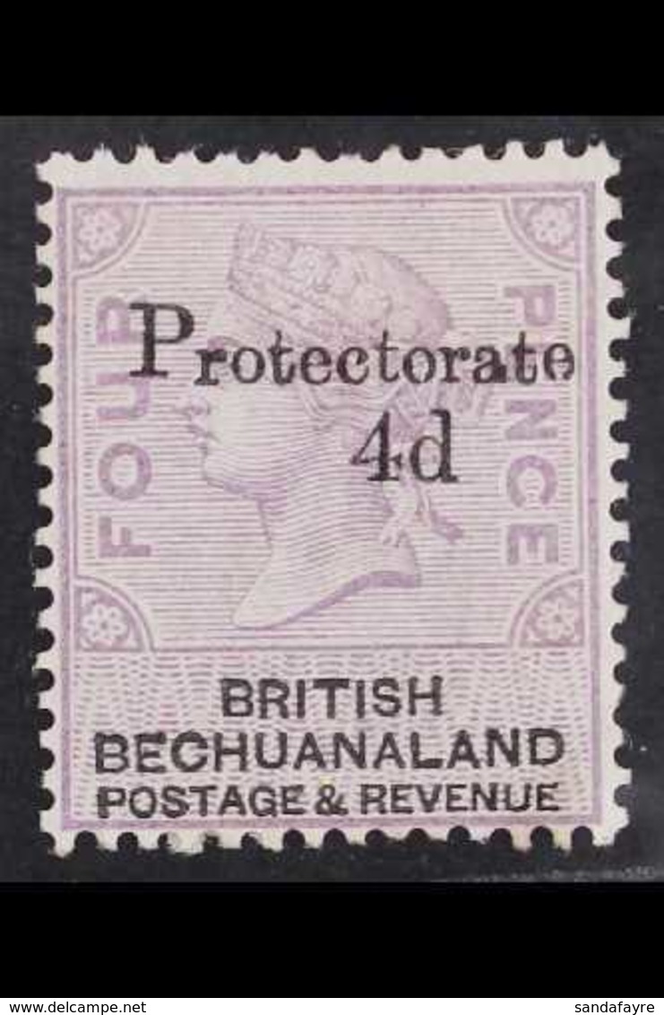 1888 (AUG) 4d On 4d Lilac And Black With "Protectorate" Overprint, SG 44, Fine Mint. For More Images, Please Visit Http: - Sonstige & Ohne Zuordnung