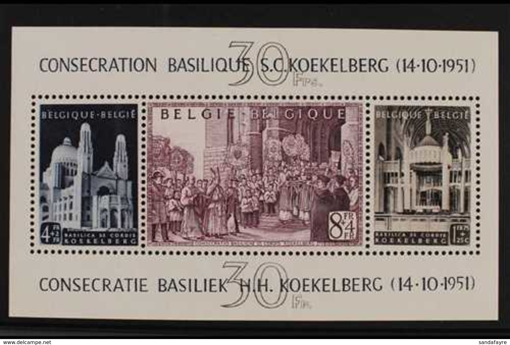 1952 Koekelberg Miniature Sheet, Cob Block 30, SG MS1392, Never Hinged Mint For More Images, Please Visit Http://www.san - Other & Unclassified