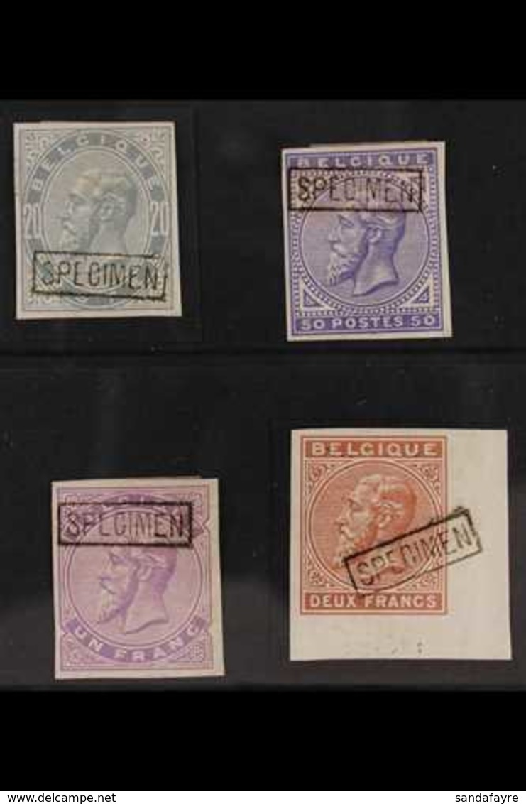 SPECIMENS 1883 20c, 50c, 1fr And 2fr Imperf Ovptd Boxed "Specimen", Very Fine Mint. (4 Stamps) For More Images, Please V - Sonstige & Ohne Zuordnung