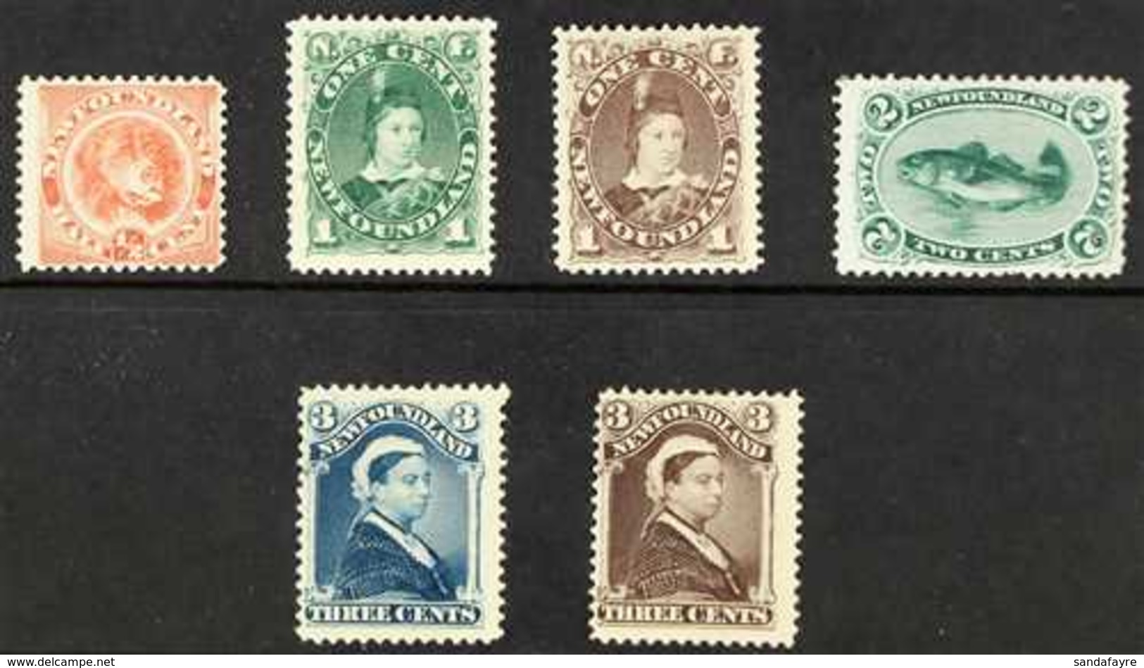 1896 Re-issue Set Complete, SG 62/65a, Very Fine Mint. Lovely Bright Colours. (6 Stamps) For More Images, Please Visit H - Sonstige & Ohne Zuordnung