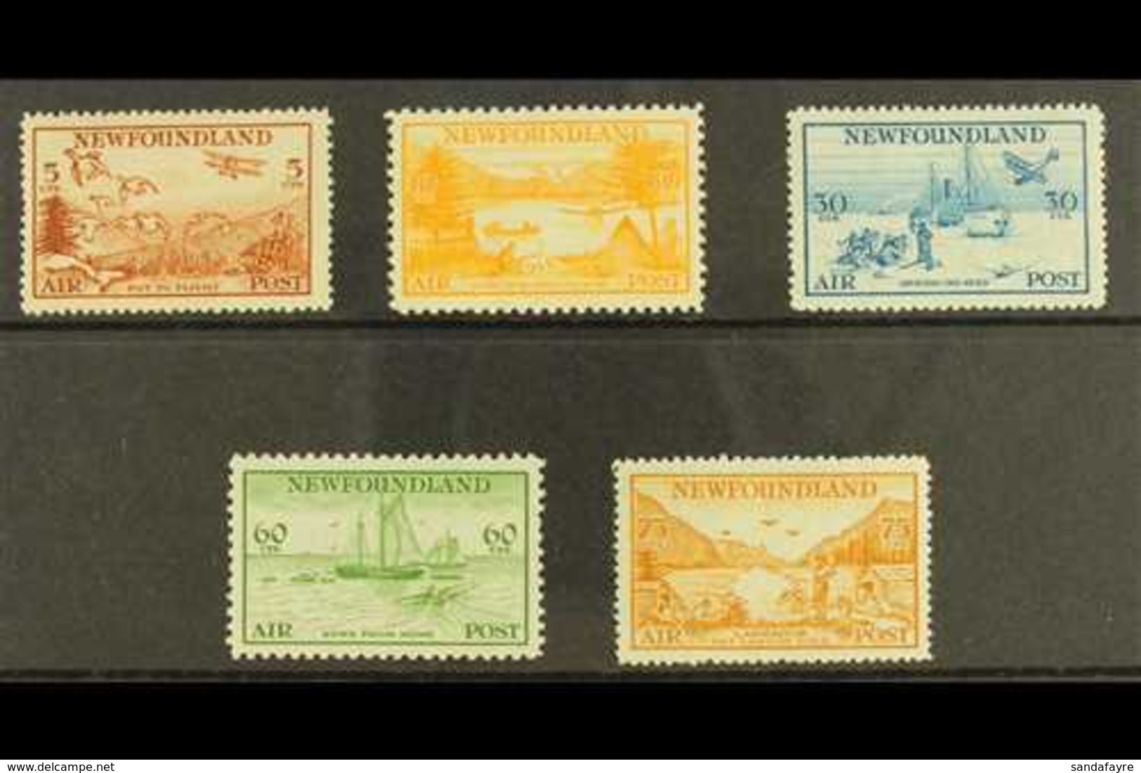 1933 Tourist Publicity Set Complete, SG 230/4, Fine And Fresh Mint. (5 Stamps) For More Images, Please Visit Http://www. - Sonstige & Ohne Zuordnung