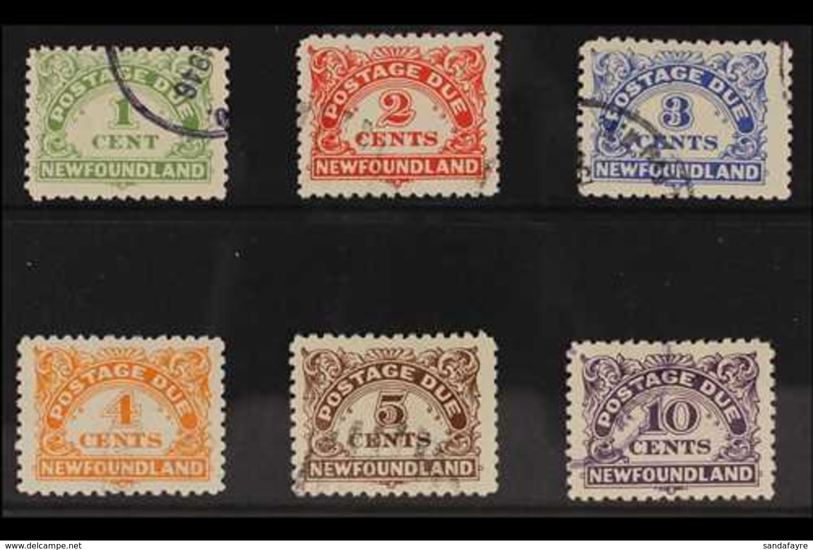 POSTAGE DUE 1939-49 Complete Set, SG D1/D6, Very Fine Used. (6 Stamps) For More Images, Please Visit Http://www.sandafay - Sonstige & Ohne Zuordnung