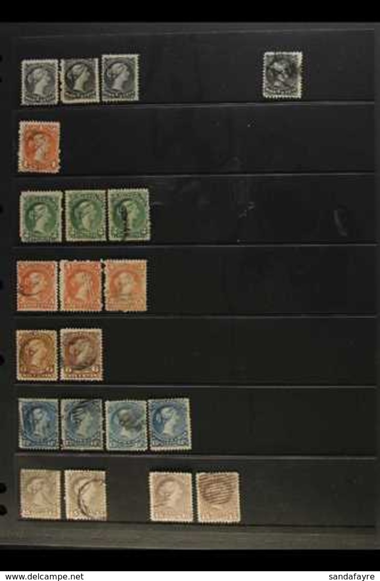 1868-90 LARGE QUEEN ISSUE ON BOTHWELL (WITHOUT WATERMARK) PAPERS A Scarce Range, Each Showing The Very Distinctive Paper - Other & Unclassified