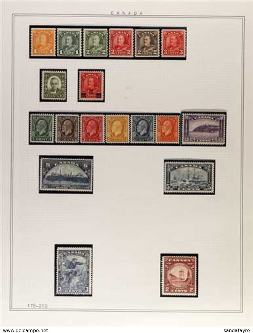 1927-1970 FINE MINT MOSTLY NEVER HINGED COLLECTION In Hingeless Mounts On Leaves, All Different, Includes 1927 Confedera - Other & Unclassified