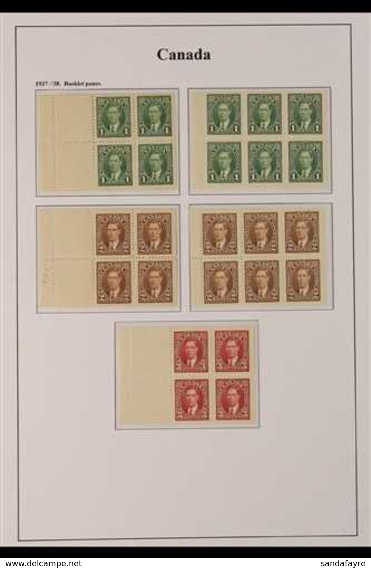 1937 - 51 KGVI NHM BOOKLET PANES COLLECTION. An ALL DIFFERENT, Never Hinged Mint Collection Of KGVI Booklet Panes Presen - Sonstige & Ohne Zuordnung