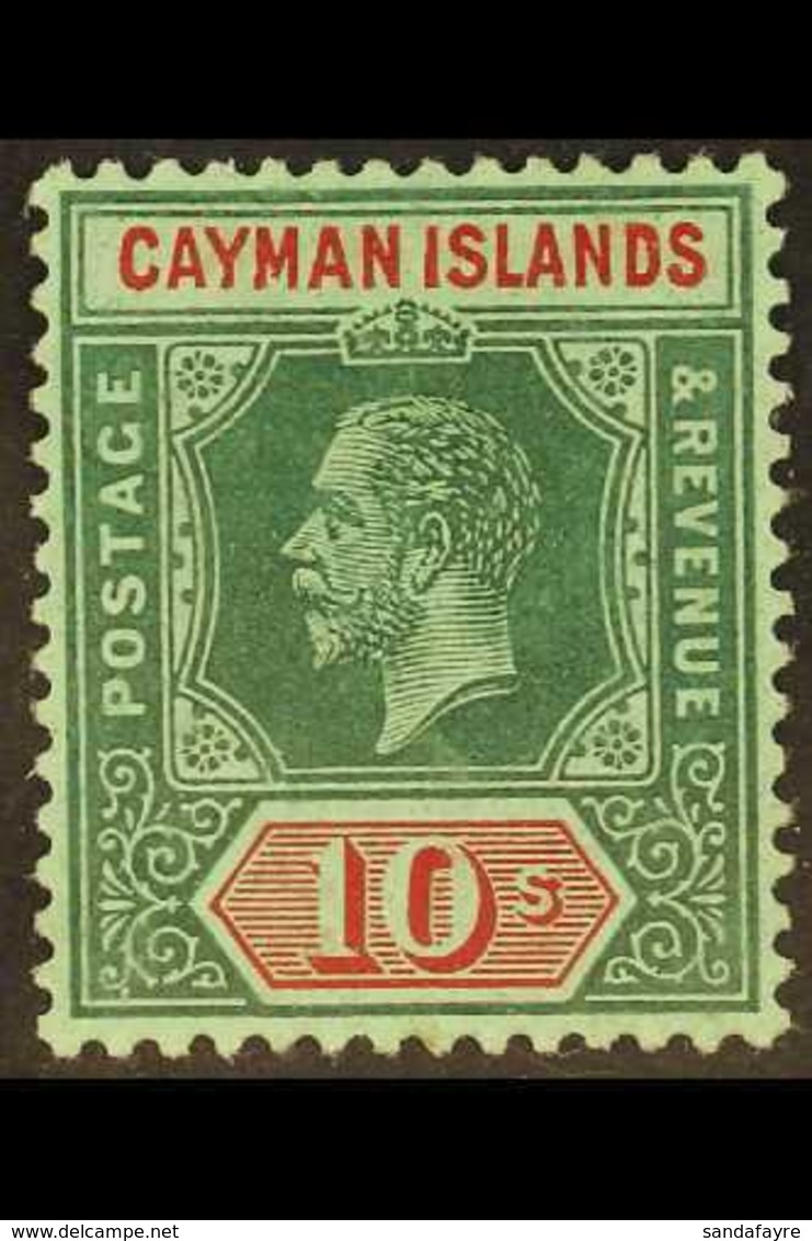 1912-20 10s Deep Green And Red On Green, SG 52, Fine Mint. For More Images, Please Visit Http://www.sandafayre.com/itemd - Kaaiman Eilanden