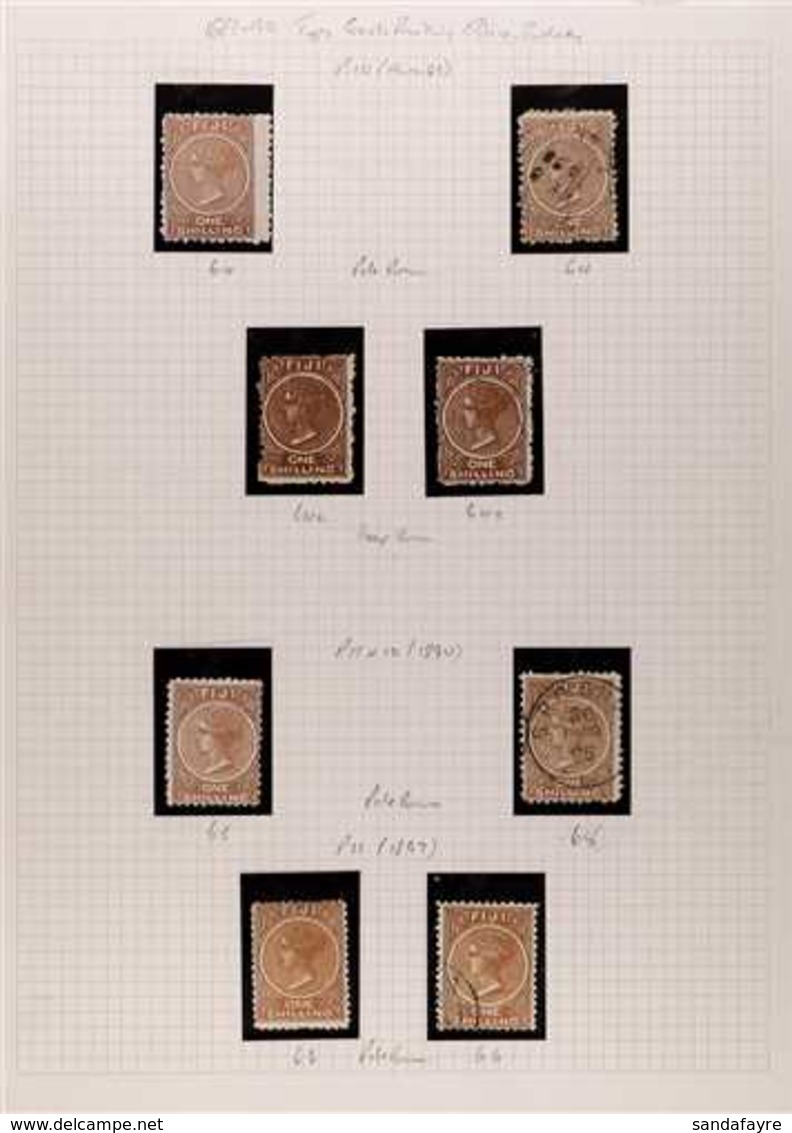 1881 TO 1897 COMPREHENSIVE SEMI-SPECIALISED COLLECTION. A Mint & Used Collection On Album Pages With A Good Level Of Com - Fiji (...-1970)