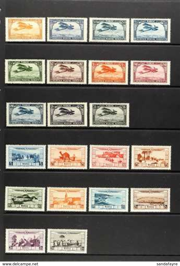 MOROCCO AIR POST ISSUES 1922-1955 NEVER HINGED MINT COLLECTION On Stock Pages, All Different, Includes 1922-27 Set Incl  - Autres & Non Classés