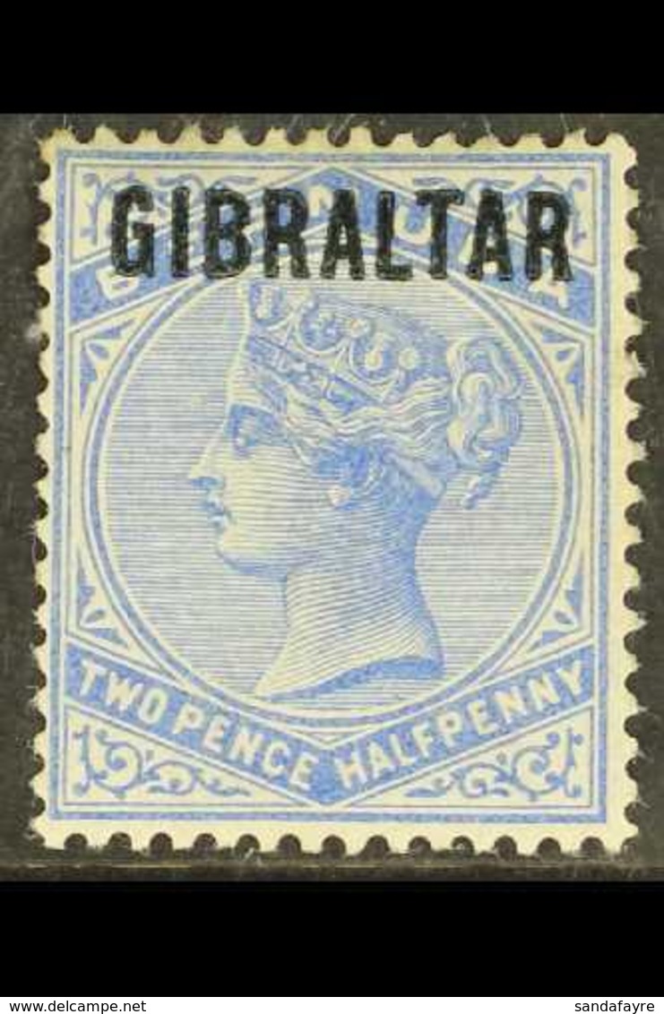 1886 2½d Ultramarine "Gibraltar" Opt'd, SG 4, Good Mint With Light Toning To Upper Perfs For More Images, Please Visit H - Gibraltar