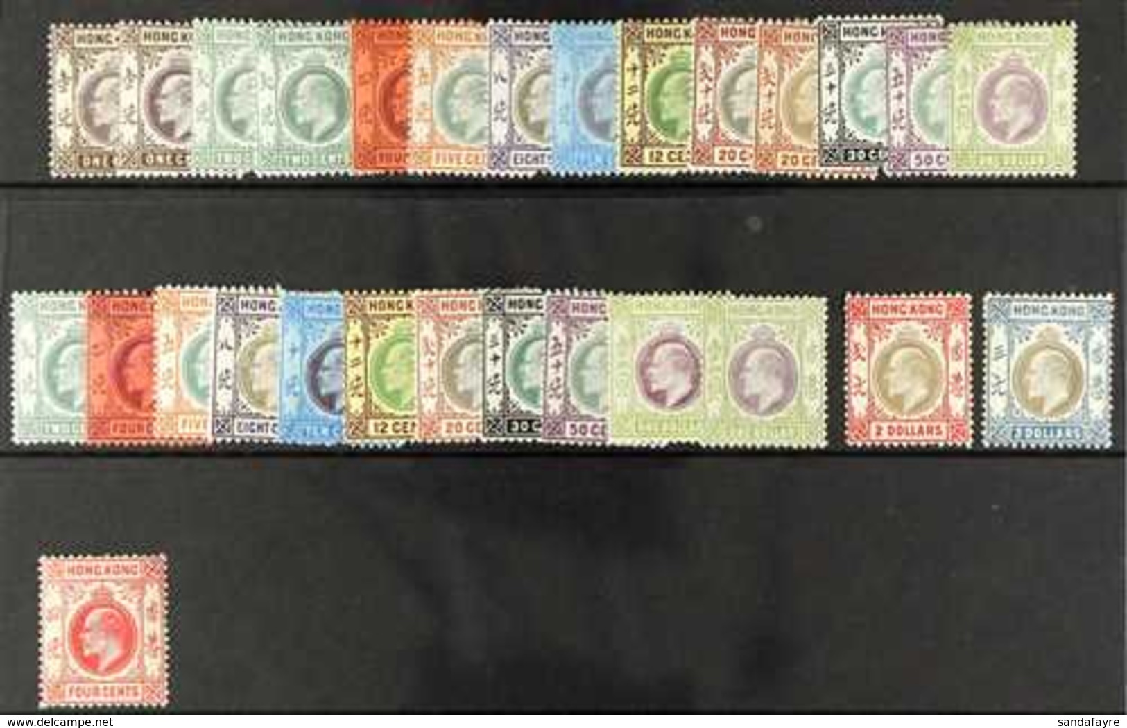 1903 - 1907 MINT KEVII SELECTION Attractive Fresh Mint Range With 1903 Wmk CA Set To $1 With Several Shades, 1904 MCA Se - Andere & Zonder Classificatie