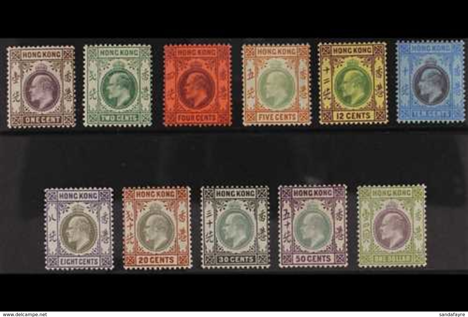 1903 Ed VII Set Complete To $1, Wmk Crown CA, SG 62/72, Very Fine Mint. (11 Stamps) For More Images, Please Visit Http:/ - Sonstige & Ohne Zuordnung