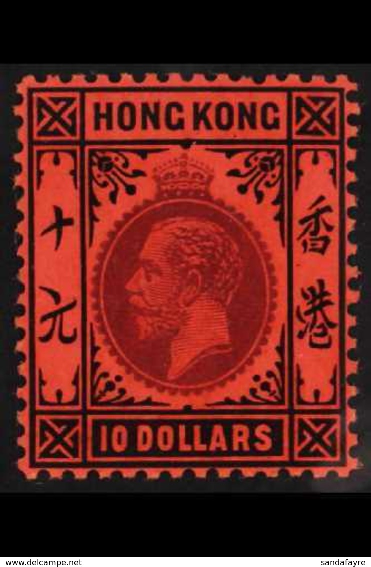 1912 - 21 $10 Purple And Black / Red, Wmk Mult Crown CA, SG 116, Very Fine Mint. For More Images, Please Visit Http://ww - Other & Unclassified