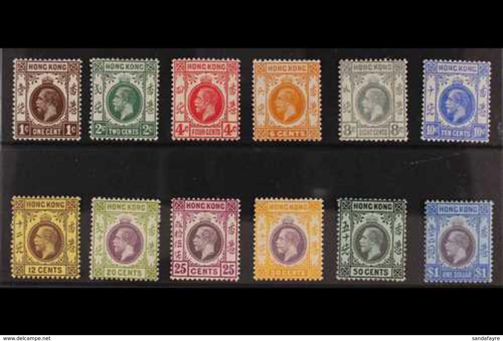 1912 - 21 Wmk Multiple Crown CA Complete Set Of Values To $1, SG 100/108 + 110/112, Very Fine And Fresh Mint, Cat £342 ( - Sonstige & Ohne Zuordnung