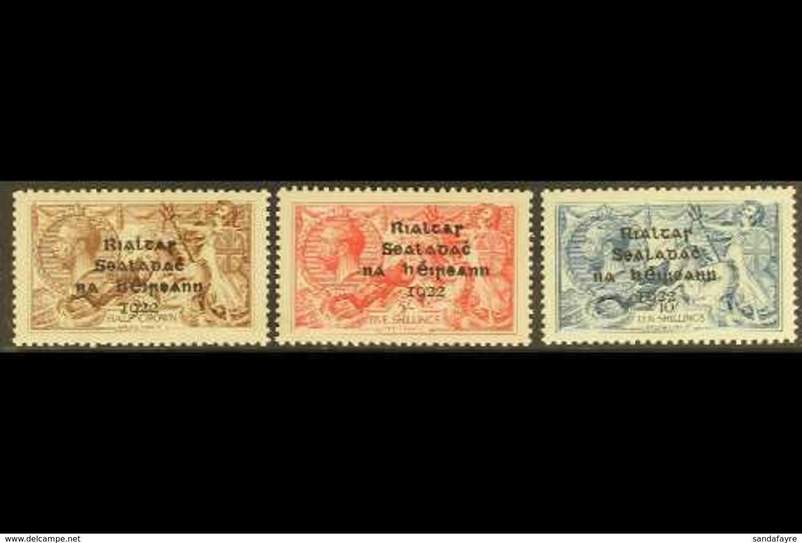 1922 2s.6d To 10s. Seahorses Set, Dollard Printing, SG 17/21, Very Fine Mint. (3 Stamps) For More Images, Please Visit H - Sonstige & Ohne Zuordnung