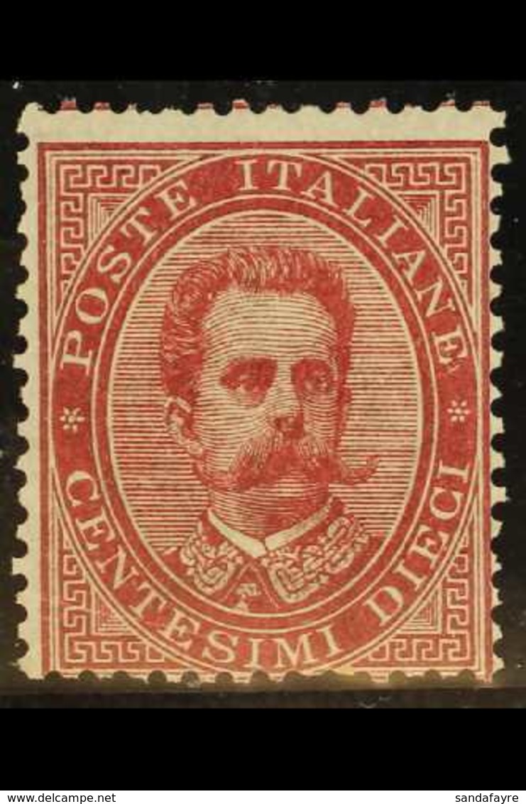 1879 10c Carmine, King Umberto I, Sassone 38, Mi 38A, Light Corner Bend, Otherwise Never Hinged Mint. For More Images, P - Non Classés