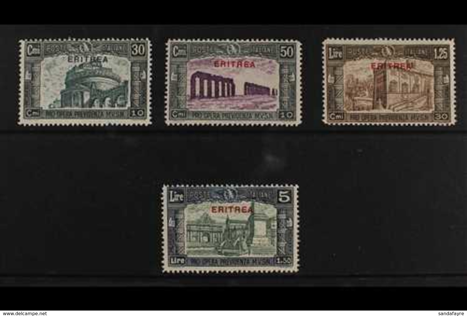 ERITREA 1930 Third National Defence Overprints Complete Set (SG 166/69, Sassone 170/73), Fine Mint, Very Fresh. (4 Stamp - Sonstige & Ohne Zuordnung