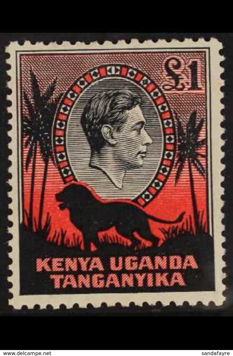 1938 £1 Black And Red, Perf. 11¾ X 13, SG 150, Very Fine Mint. For More Images, Please Visit Http://www.sandafayre.com/i - Vide