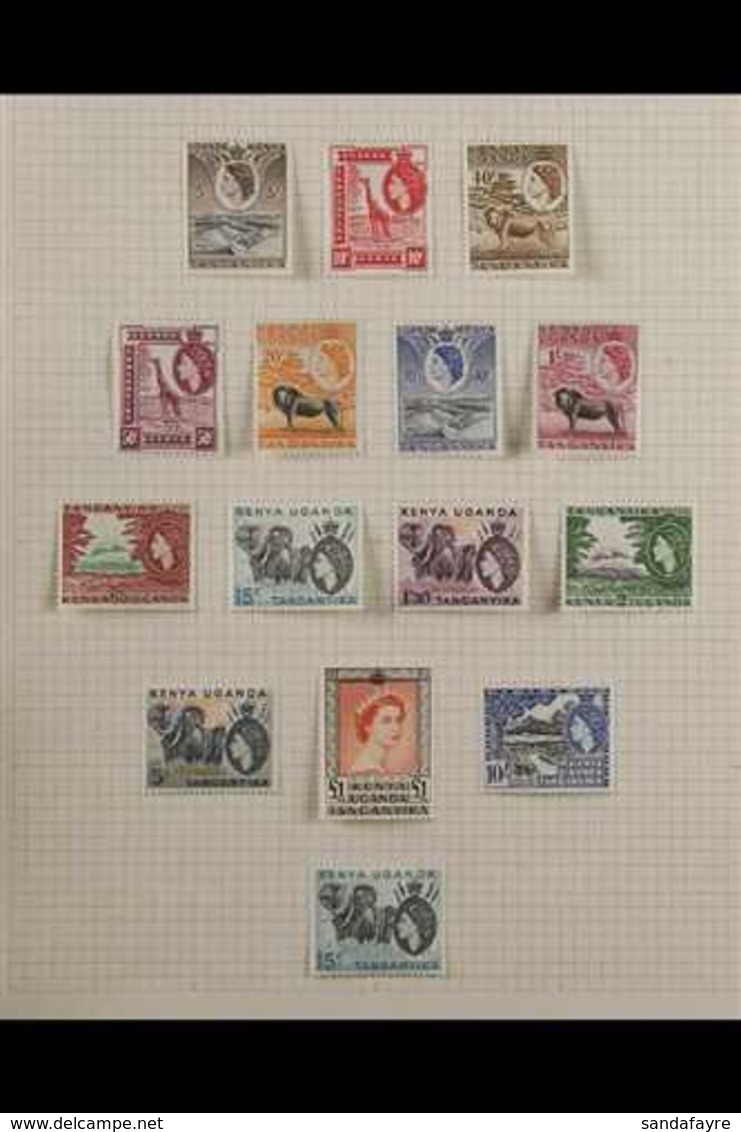 1953-65 FINE MINT COLLECTION Early QEII Issues, Neatly Arranged On Album Pages, We See 1954-9 Defins Set Plus 2s & £1 Li - Vide