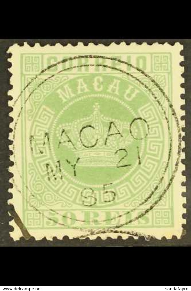 1884 50r Green, "Crown", Perf 13½, SG 15, Very Fine Used. For More Images, Please Visit Http://www.sandafayre.com/itemde - Autres & Non Classés