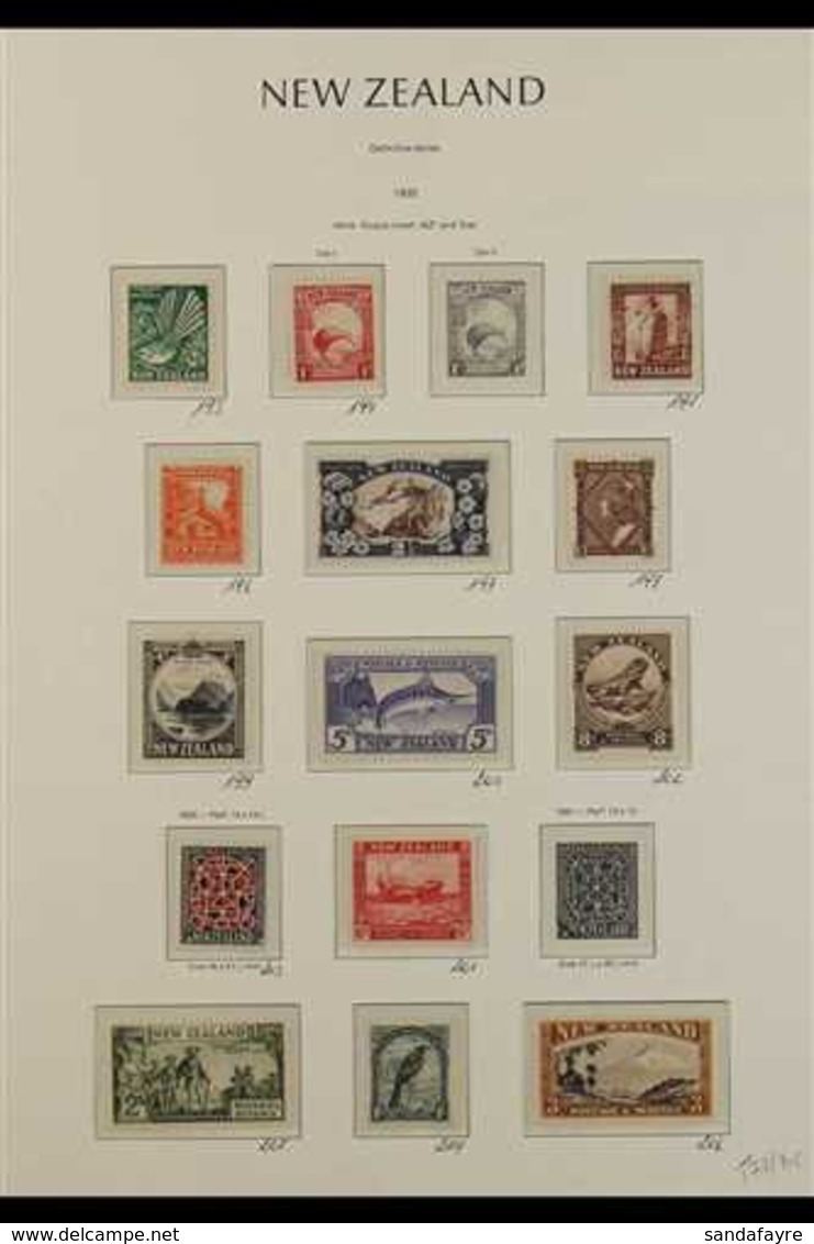 1915-1936 KGV FINE MINT COLLECTION Presented On Hingeless Pages, ALL DIFFERENT, Includes 1915-30 Recess Set, 1920 Peace  - Other & Unclassified