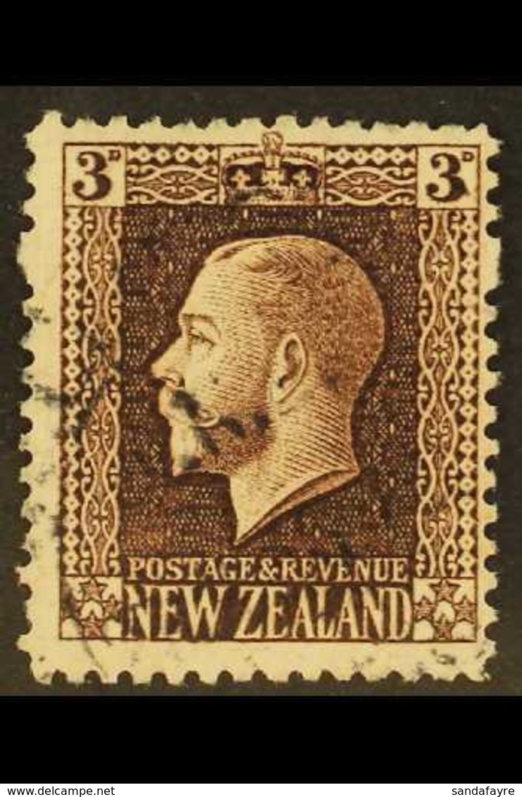 1915-30 3d Chocolate, Perf 14 X 13½, No Watermark, SG 433a, Very Fine Used. For More Images, Please Visit Http://www.san - Autres & Non Classés