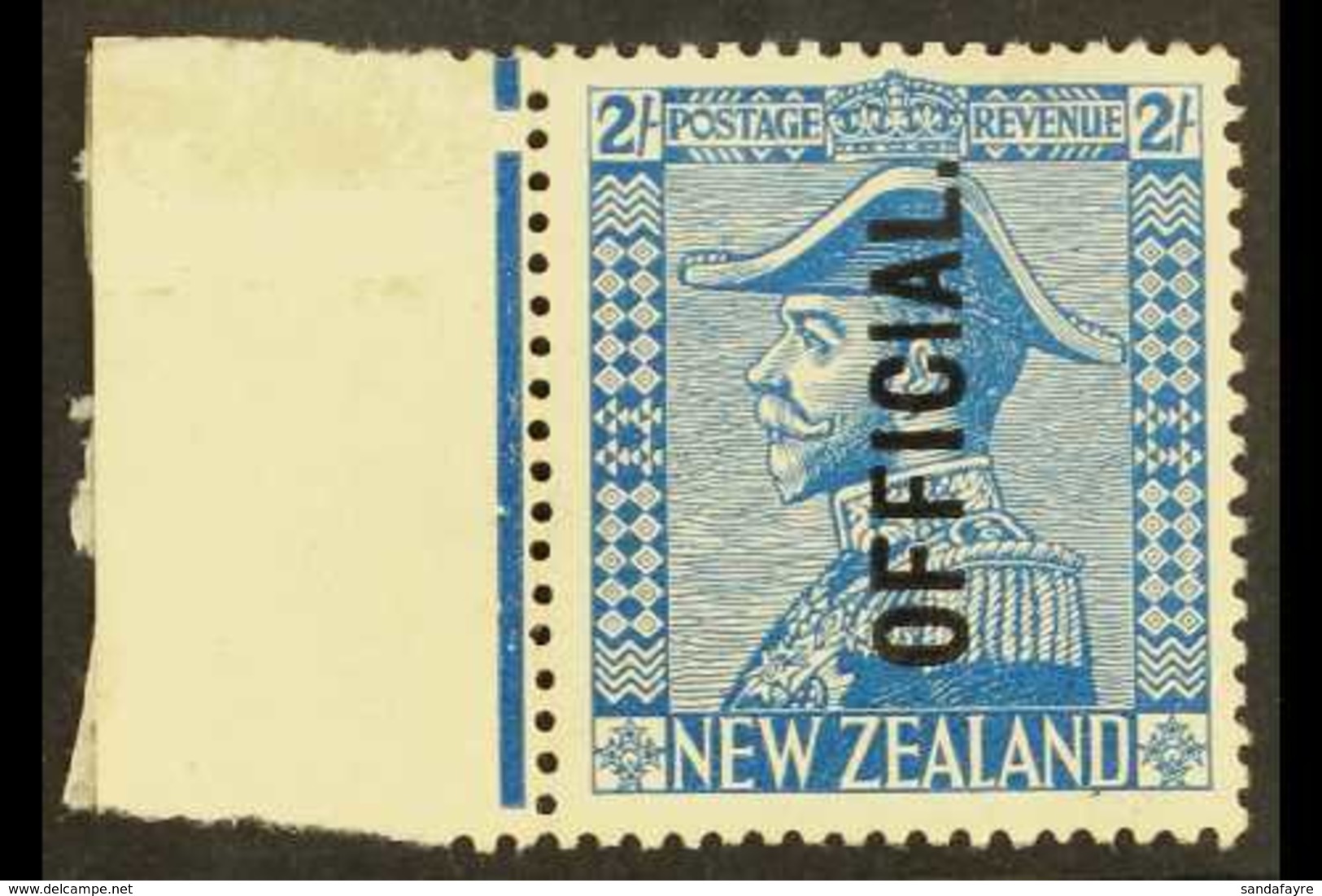 1928 OFFICIAL 2s Light Blue Field Marshall, SG O112, Very Fine Mint With Margin At Left. For More Images, Please Visit H - Autres & Non Classés