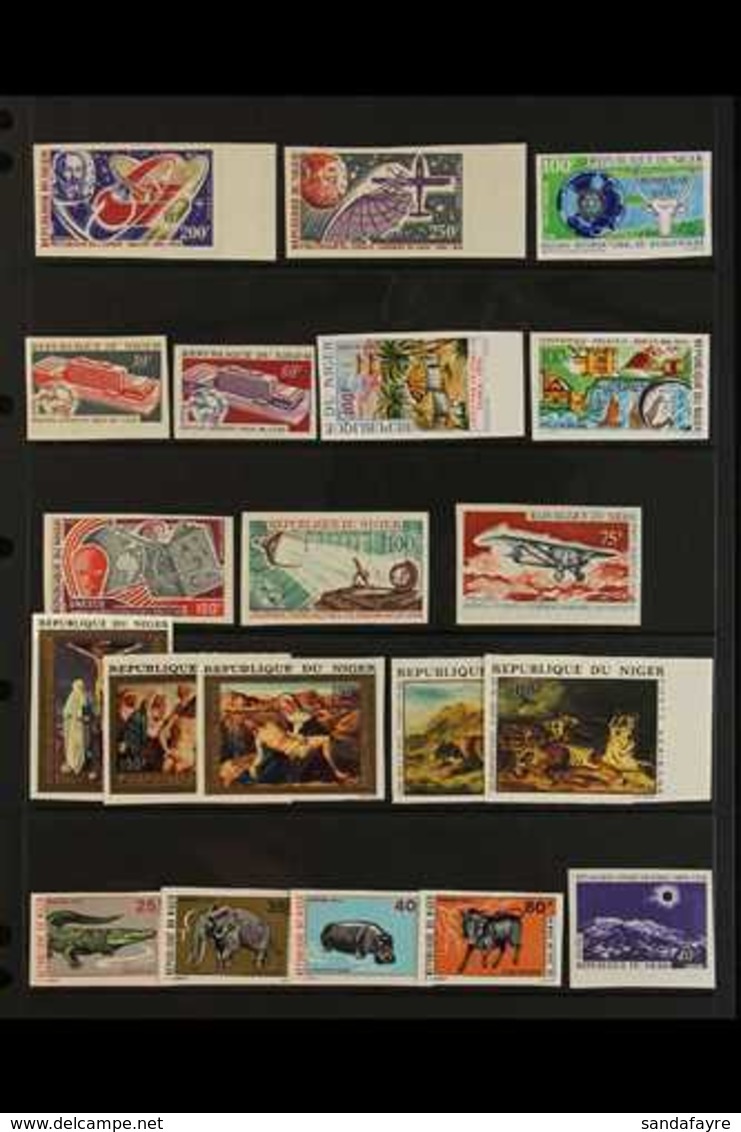 1965-1973 IMPERF VARIANTS All Different Never Hinged Mint Collection Of Postage And Air Imperfs. Includes 1966 Cement Wo - Other & Unclassified