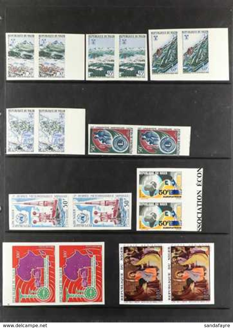 1967-1973 IMPERFORATE PAIRS. SUPERB NEVER HINGED MINT COLLECTION Of All Different Imperf Pairs Presented On Stock Pages, - Other & Unclassified