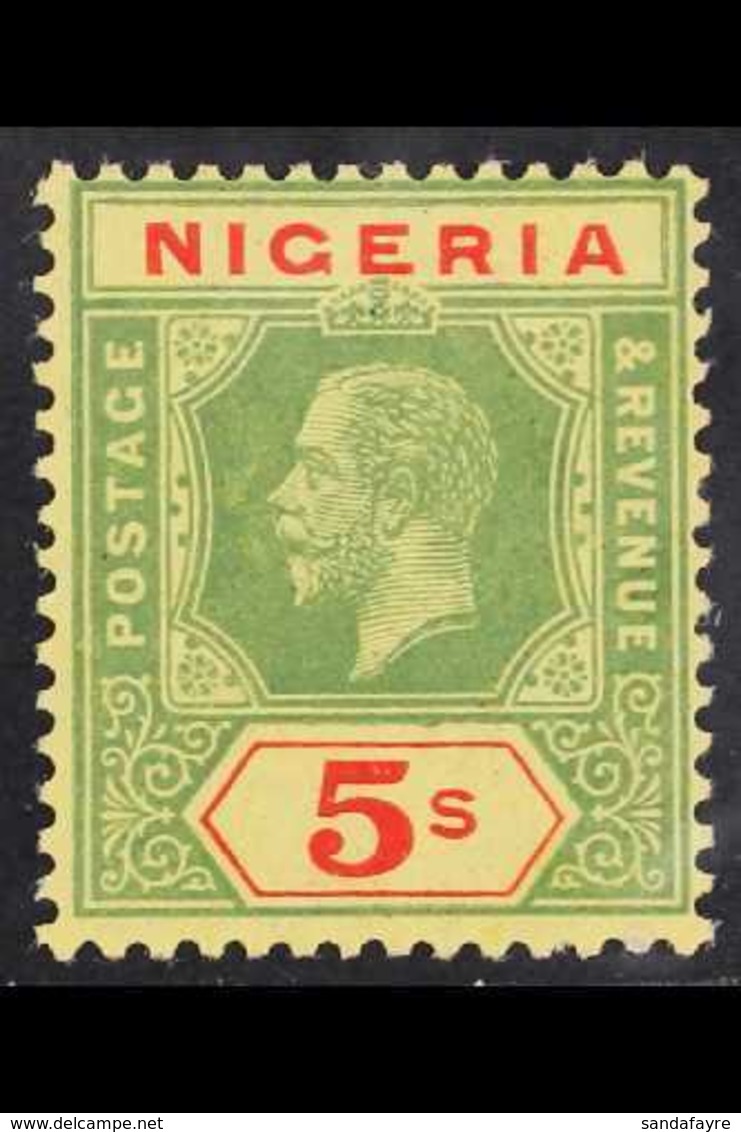 1914-29 5s Green And Red On Buff, SG 10d, Never Hinged Mint. For More Images, Please Visit Http://www.sandafayre.com/ite - Nigeria (...-1960)