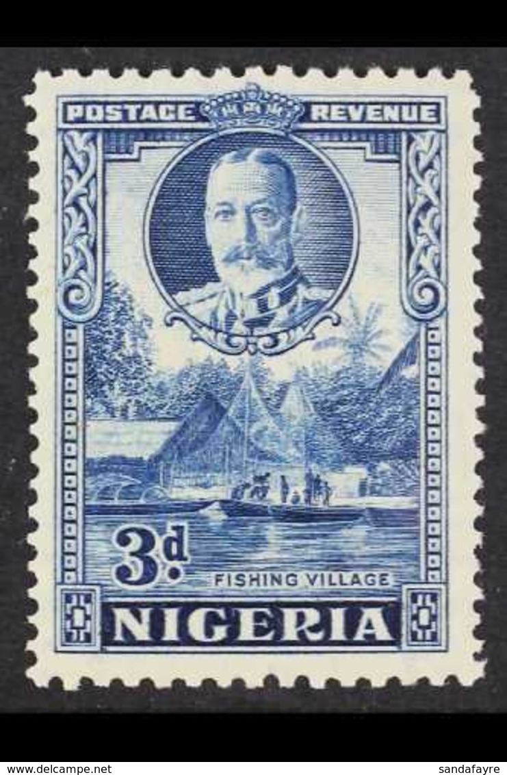 1936 3d Blue, Perf 12½x13½ Variety, SG 38a, Good To Fine Mint For More Images, Please Visit Http://www.sandafayre.com/it - Nigeria (...-1960)
