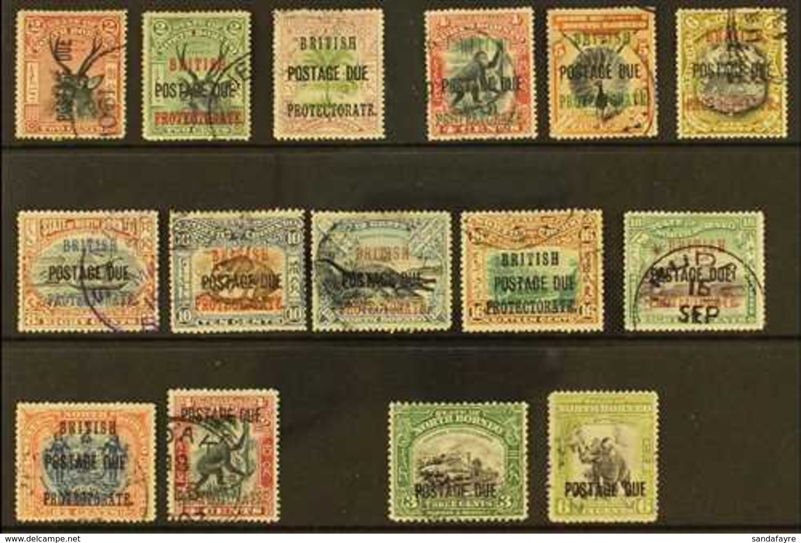 POSTAGE DUES 1897 - 1930 Fine Postally Used Selection With Cds Cancels Including 1902 Vals To 24c, 1906 4c Black And Car - Nordborneo (...-1963)